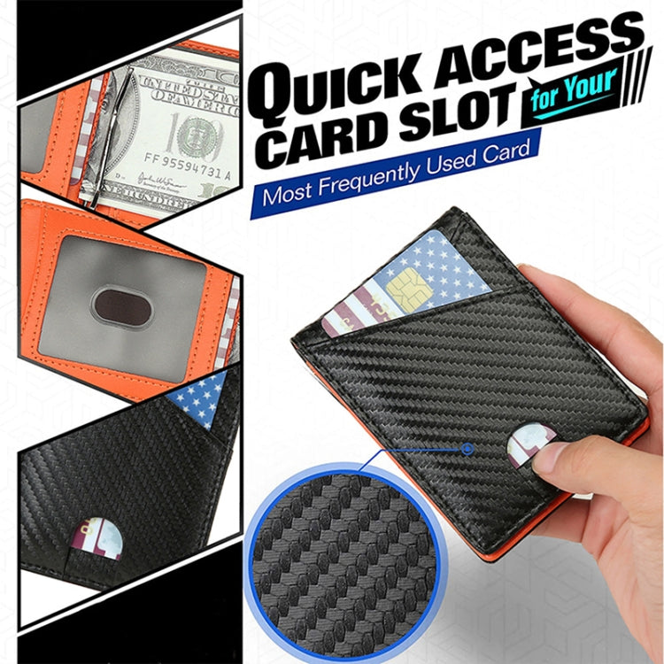 W2108A1 RFID Carbon fiber Business Wallet For Men