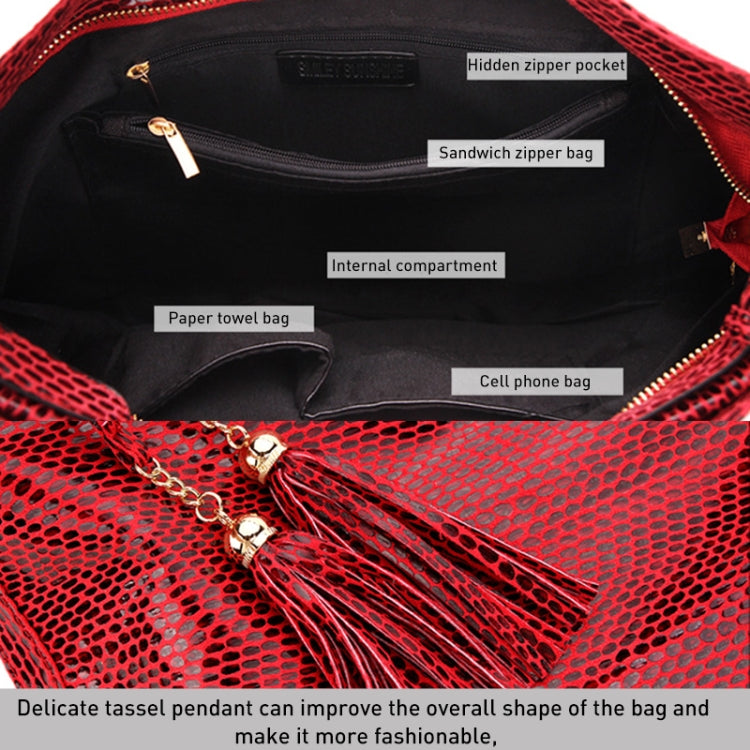 DSY1727 Large Capacity Serpentine Fringe Handbag