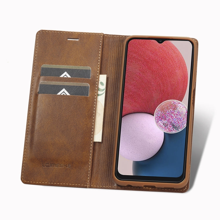 For Samsung Galaxy A04 / A04s / A13 4G&5G LC.IMEEKE RFID Anti-theft Leather Phone Case