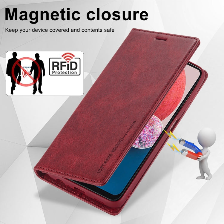 For Samsung Galaxy A04 / A04s / A13 4G&5G LC.IMEEKE RFID Anti-theft Leather Phone Case