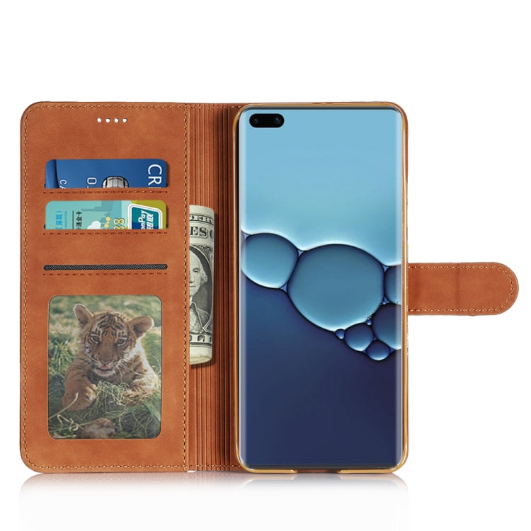 For Huawei P40 Diaobaolee Pure Fresh Texture Horizontal Flip Leather Case, with Holder & Card Slot & Wallet & Photo Frame