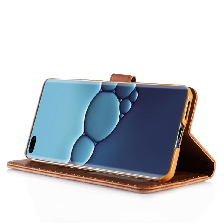 For Huawei P40 Diaobaolee Pure Fresh Texture Horizontal Flip Leather Case, with Holder & Card Slot & Wallet & Photo Frame