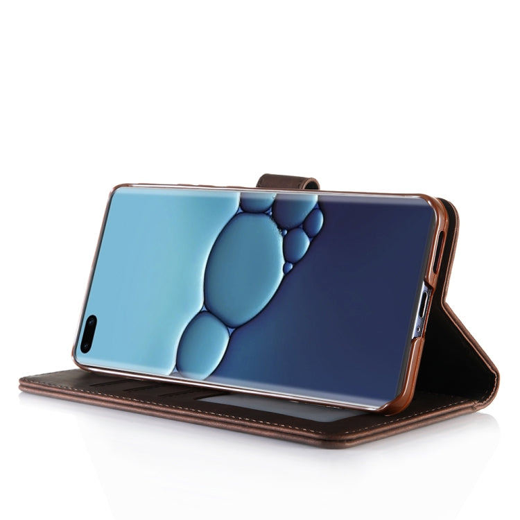 For Huawei P40 Diaobaolee Pure Fresh Texture Horizontal Flip Leather Case, with Holder & Card Slot & Wallet & Photo Frame