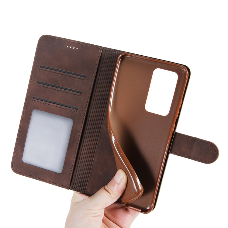 For Huawei P40 Diaobaolee Pure Fresh Texture Horizontal Flip Leather Case, with Holder & Card Slot & Wallet & Photo Frame