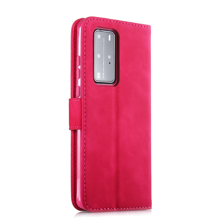 For Huawei P40 Diaobaolee Pure Fresh Texture Horizontal Flip Leather Case, with Holder & Card Slot & Wallet & Photo Frame