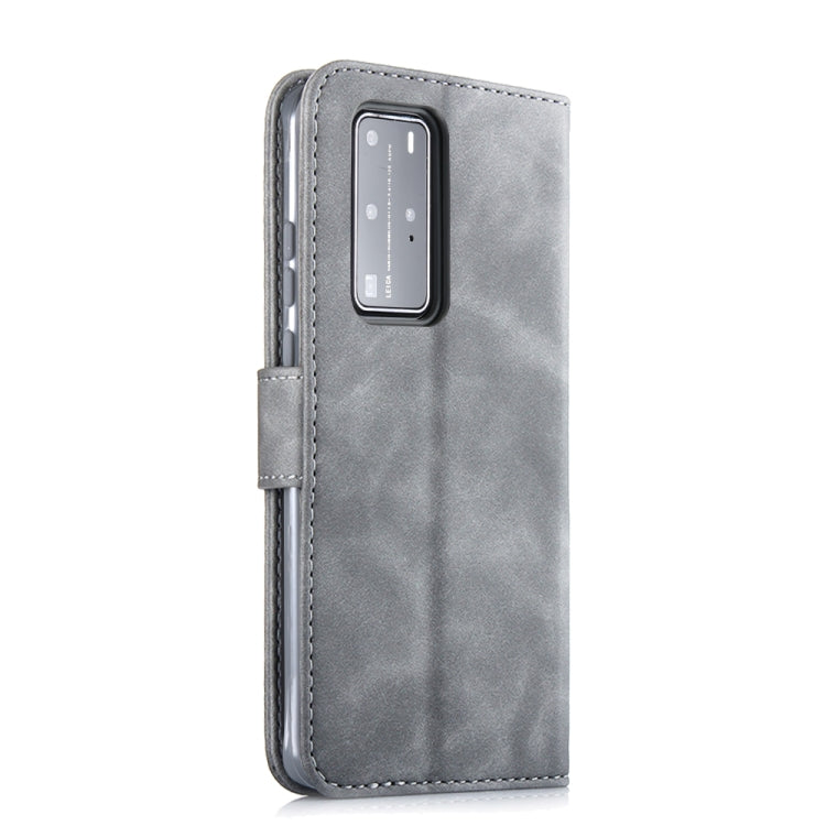 For Huawei P40 Diaobaolee Pure Fresh Texture Horizontal Flip Leather Case, with Holder & Card Slot & Wallet & Photo Frame