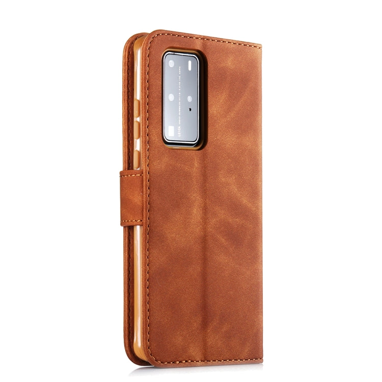 For Huawei P40 Pro Diaobaolee Pure Fresh Texture Horizontal Flip Leather Case, with Holder & Card Slot & Wallet & Photo Frame