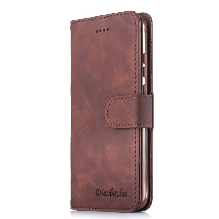 For Huawei P40 Pro Diaobaolee Pure Fresh Texture Horizontal Flip Leather Case, with Holder & Card Slot & Wallet & Photo Frame