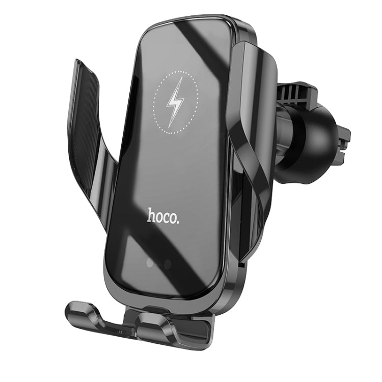 hoco CA202 Enlightener Infrared Induction Wireless Charing Car Holder(Black)