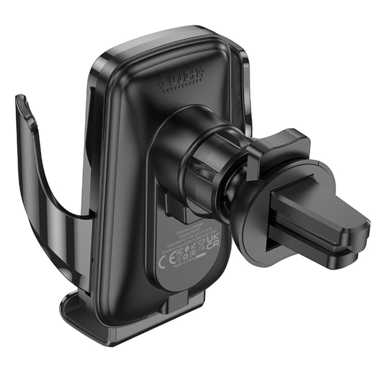 hoco CA202 Enlightener Infrared Induction Wireless Charing Car Holder(Black)