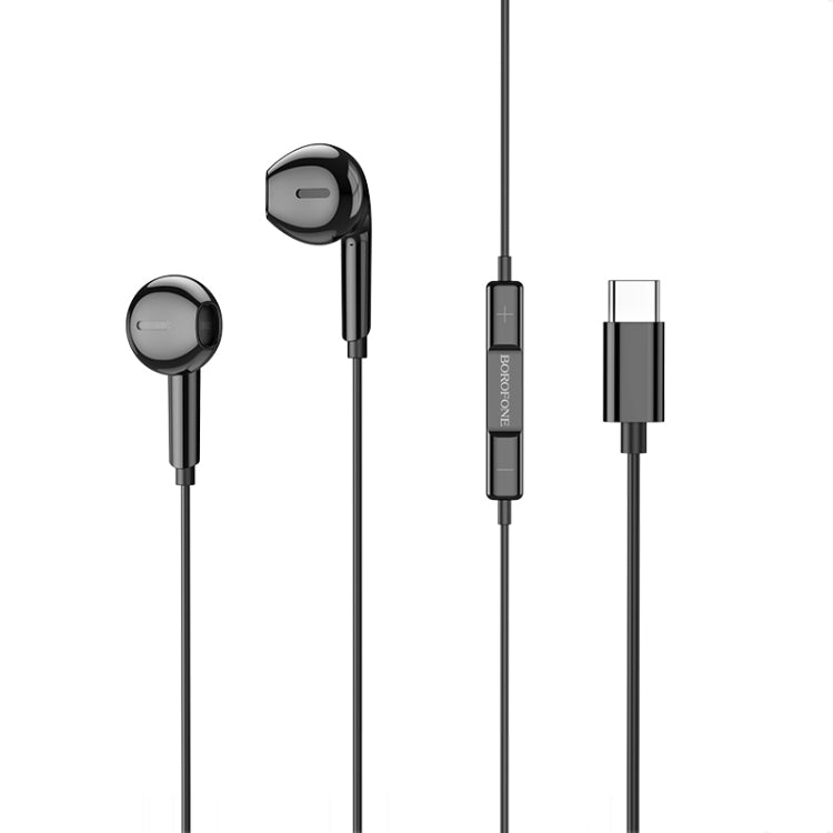 Borofone BM71 1.2m Light Song Type-C Wire-controlled Digital Earphones with Mic
