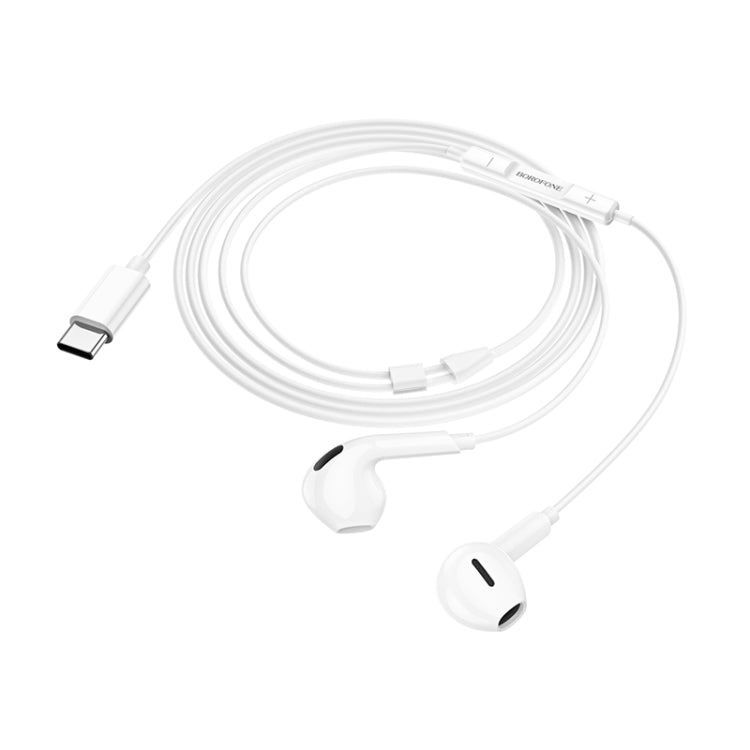 Borofone BM71 1.2m Light Song Type-C Wire-controlled Digital Earphones with Mic