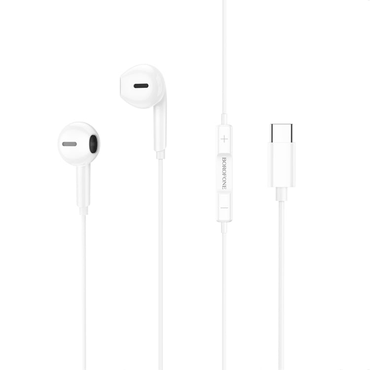 Borofone BM71 1.2m Light Song Type-C Wire-controlled Digital Earphones with Mic