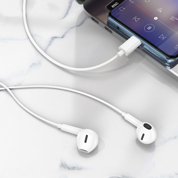 Borofone BM71 1.2m Light Song Type-C Wire-controlled Digital Earphones with Mic