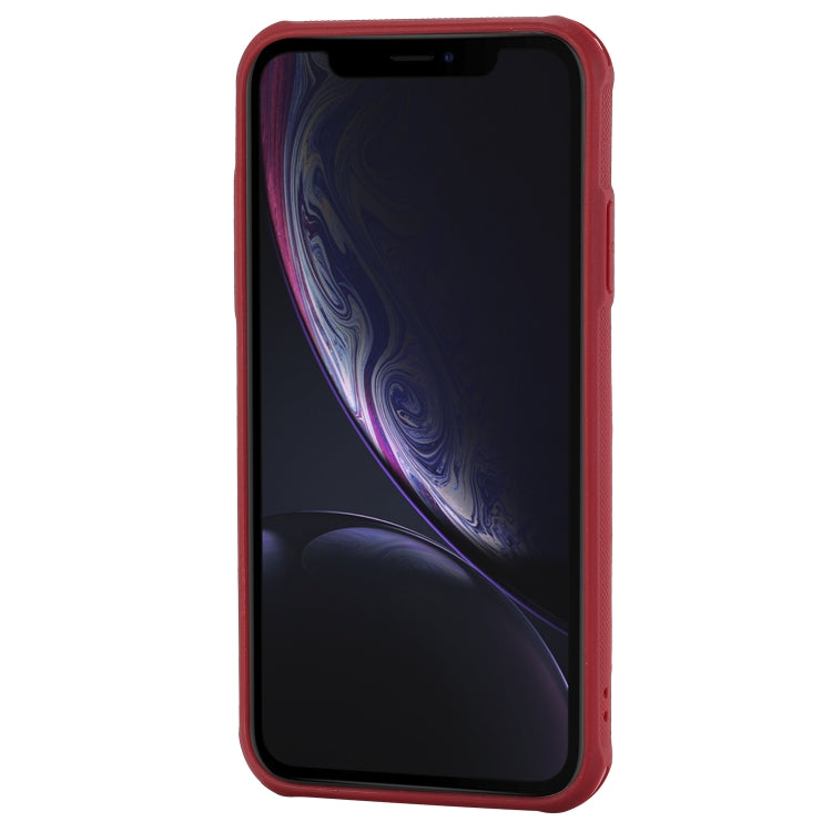 For iPhone XR Vertical Flip Shockproof Leather Protective Case with Short Rope, Support Card Slots & Bracket & Photo Holder & Wallet Function