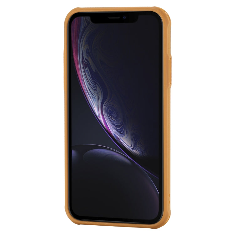 For iPhone XR Vertical Flip Shockproof Leather Protective Case with Short Rope, Support Card Slots & Bracket & Photo Holder & Wallet Function