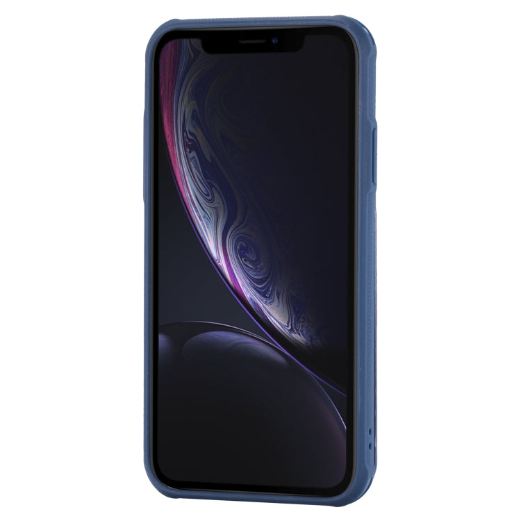 For iPhone XR Vertical Flip Shockproof Leather Protective Case with Short Rope, Support Card Slots & Bracket & Photo Holder & Wallet Function