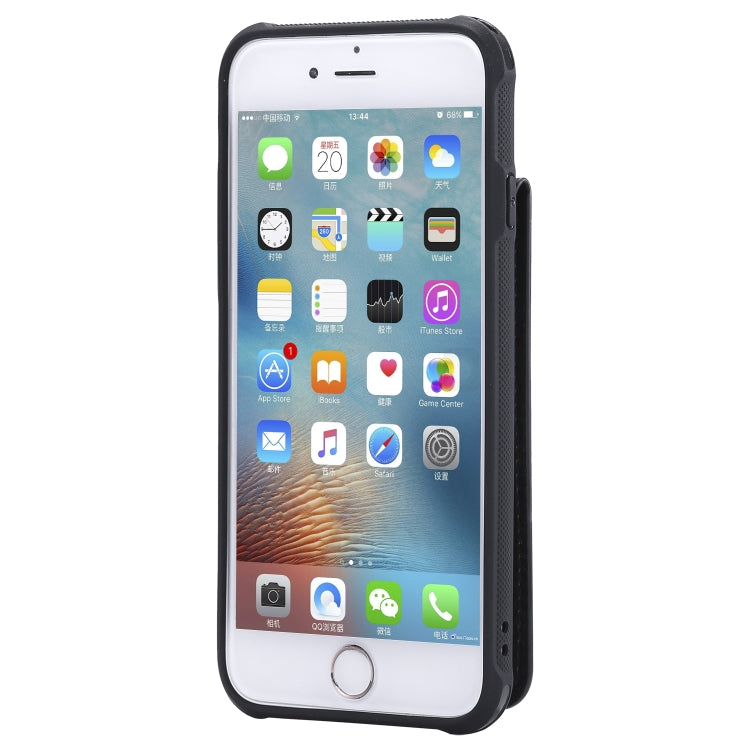 For iPhone 6 Vertical Flip Shockproof Leather Protective Case with Short Rope, Support Card Slots & Bracket & Photo Holder & Wallet Function