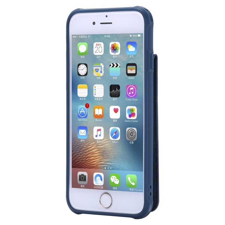For iPhone 6 Vertical Flip Shockproof Leather Protective Case with Short Rope, Support Card Slots & Bracket & Photo Holder & Wallet Function