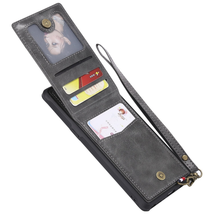 For Galaxy Note 8 Vertical Flip Shockproof Leather Protective Case with Short Rope, Support Card Slots & Bracket & Photo Holder & Wallet Function