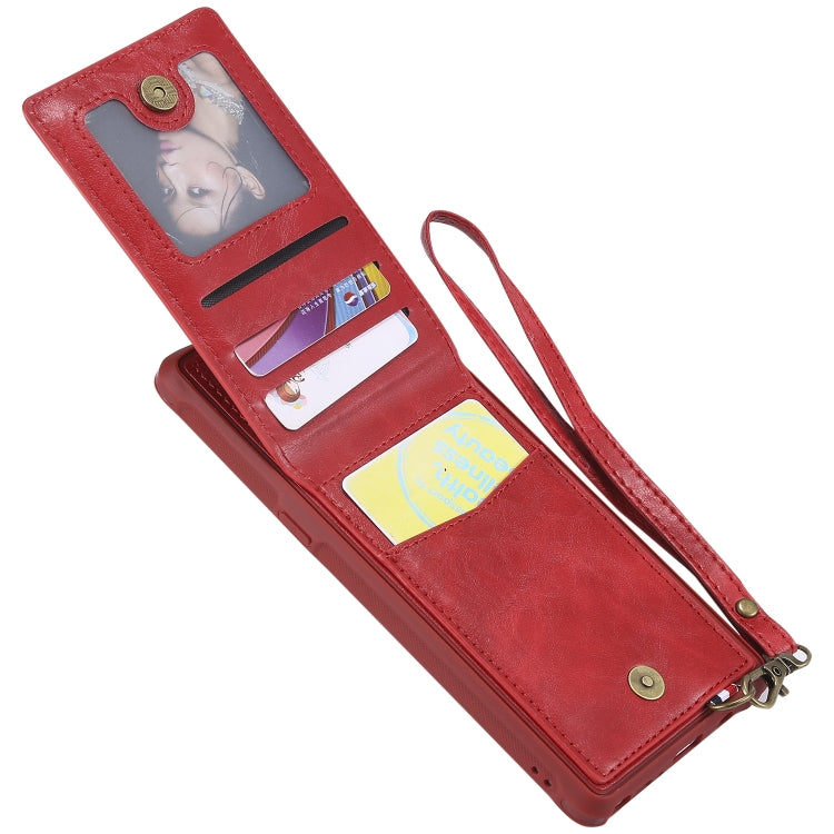 For Galaxy Note 8 Vertical Flip Shockproof Leather Protective Case with Short Rope, Support Card Slots & Bracket & Photo Holder & Wallet Function