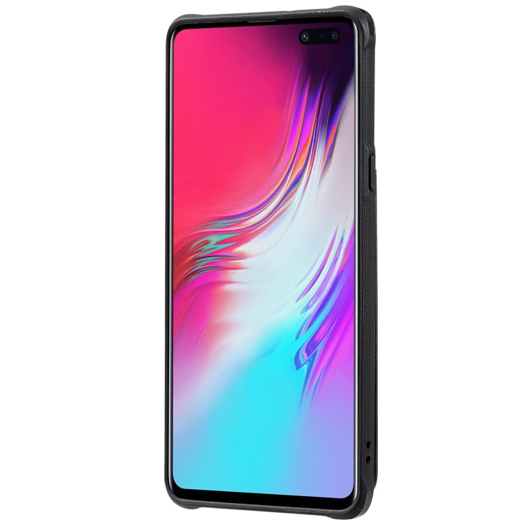 For Galaxy S10 5G Vertical Flip Shockproof Leather Protective Case with Short Rope, Support Card Slots & Bracket & Photo Holder & Wallet Function