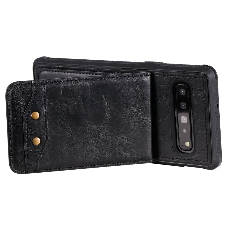 For Galaxy S10 5G Vertical Flip Shockproof Leather Protective Case with Short Rope, Support Card Slots & Bracket & Photo Holder & Wallet Function