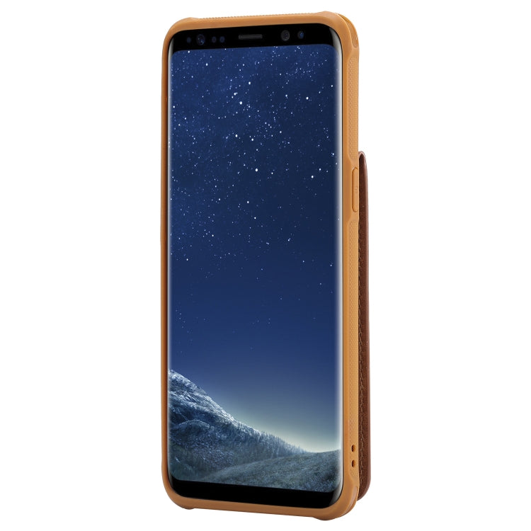 For Galaxy S8 Vertical Flip Shockproof Leather Protective Case with Short Rope, Support Card Slots & Bracket & Photo Holder & Wallet Function