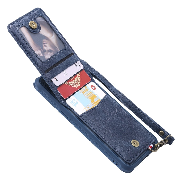 For Galaxy S8 Vertical Flip Shockproof Leather Protective Case with Short Rope, Support Card Slots & Bracket & Photo Holder & Wallet Function