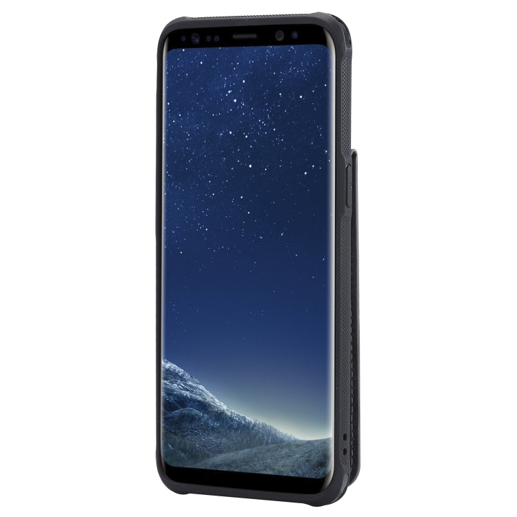 For Galaxy S8 Vertical Flip Shockproof Leather Protective Case with Short Rope, Support Card Slots & Bracket & Photo Holder & Wallet Function