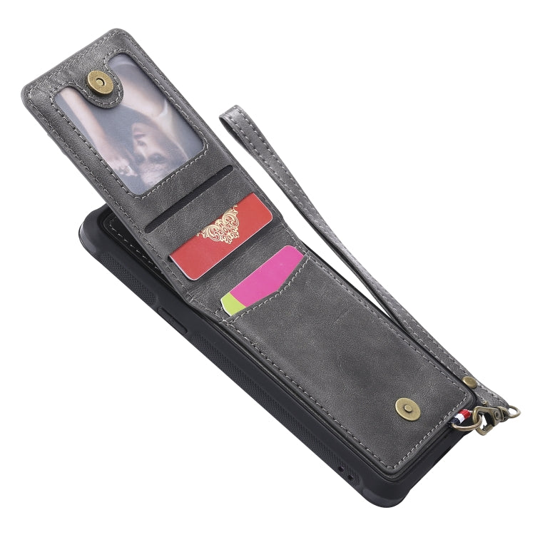 For Galaxy S9 Vertical Flip Shockproof Leather Protective Case with Short Rope, Support Card Slots & Bracket & Photo Holder & Wallet Function