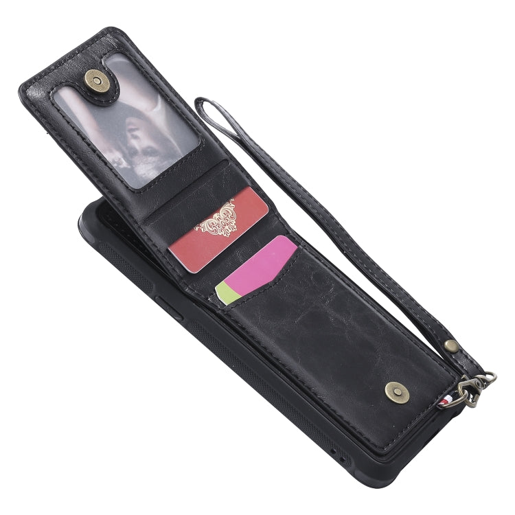 For Galaxy S9 Vertical Flip Shockproof Leather Protective Case with Short Rope, Support Card Slots & Bracket & Photo Holder & Wallet Function
