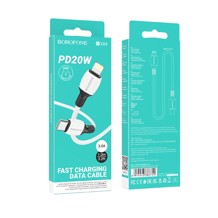 Borofone BX84 1m 20W USB-C / Type-C to 8 Pin Rise PD Charging Data Cable