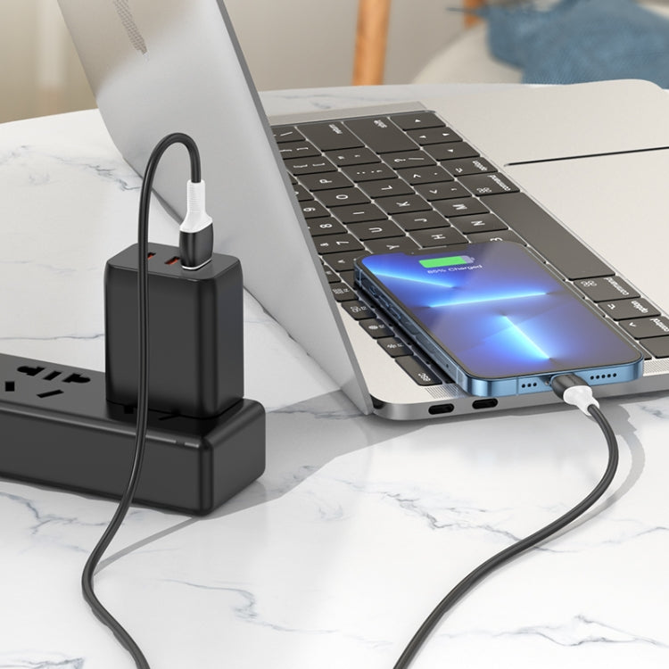 Borofone BX84 1m 2.4A USB to 8 Pin Rise Charging Data Cable