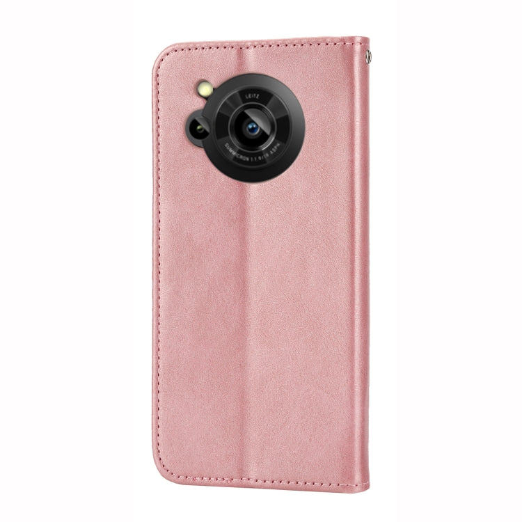 For Sharp Aquos R7 / P7 Cubic Grid Calf Texture Magnetic Closure Leather Phone Case