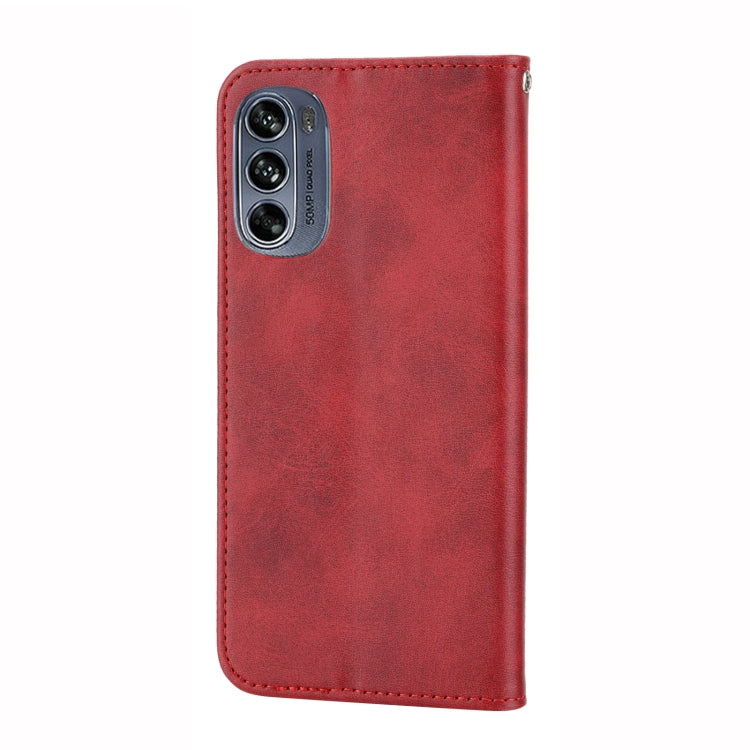 For Motorola Moto G Stylus 5G 2022 Cubic Grid Calf Texture Magnetic Closure Leather Phone Case