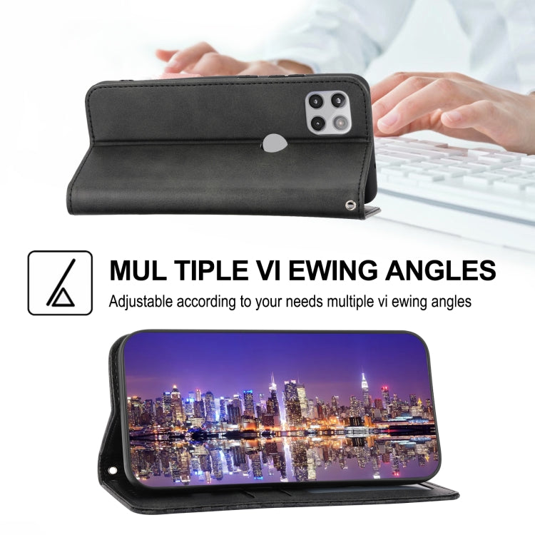 For Motorola Moto G Stylus 5G 2021 Cubic Grid Calf Texture Magnetic Closure Leather Phone Case