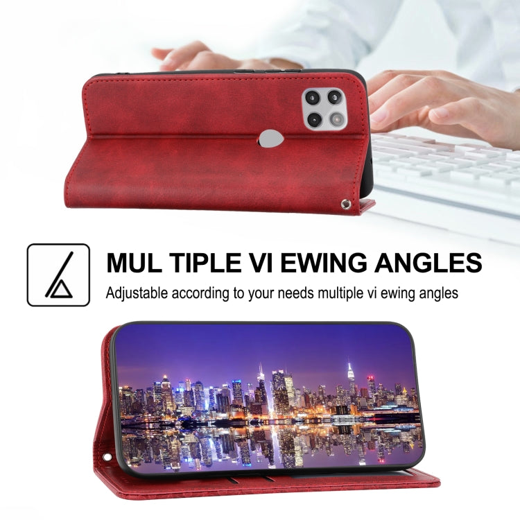 For Motorola Moto G Stylus 5G 2021 Cubic Grid Calf Texture Magnetic Closure Leather Phone Case