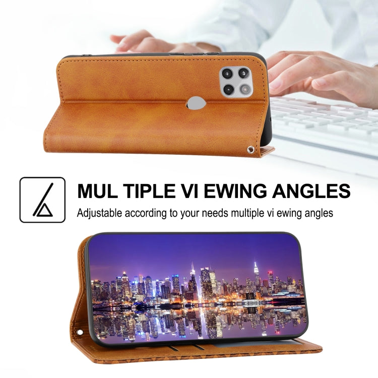 For Motorola Moto G Stylus 5G 2021 Cubic Grid Calf Texture Magnetic Closure Leather Phone Case