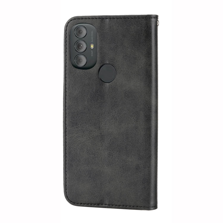 For Motorola Moto G Pure 2021 Cubic Grid Calf Texture Magnetic Closure Leather Phone Case
