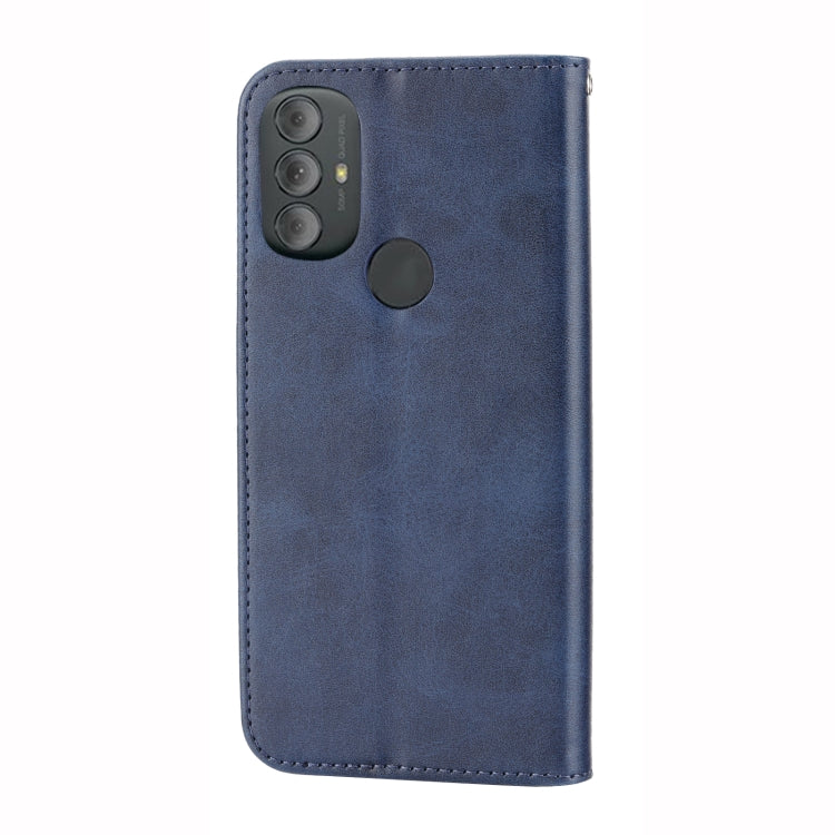 For Motorola Moto G Pure 2021 Cubic Grid Calf Texture Magnetic Closure Leather Phone Case