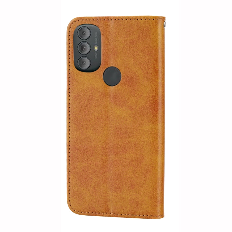 For Motorola Moto G Pure 2021 Cubic Grid Calf Texture Magnetic Closure Leather Phone Case