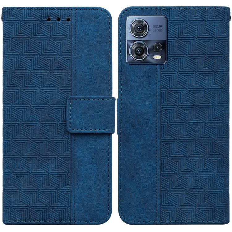 For Motorola Moto S30 Pro 5G / Edge 30 Fusion Geometric Embossed Flip Leather Phone Case