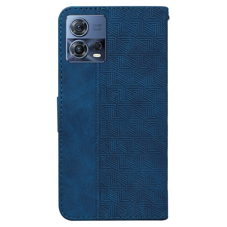 For Motorola Moto S30 Pro 5G / Edge 30 Fusion Geometric Embossed Flip Leather Phone Case