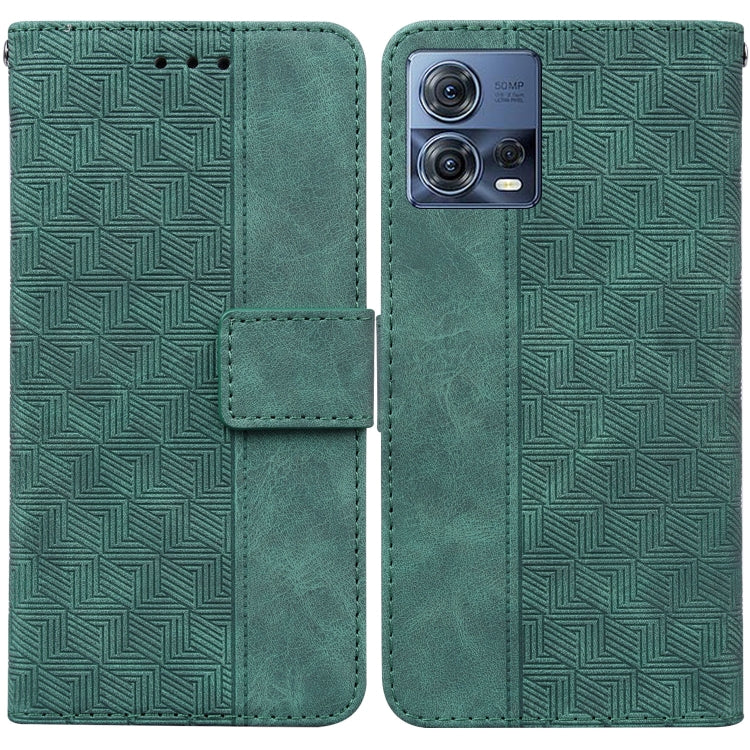 For Motorola Moto S30 Pro 5G / Edge 30 Fusion Geometric Embossed Flip Leather Phone Case