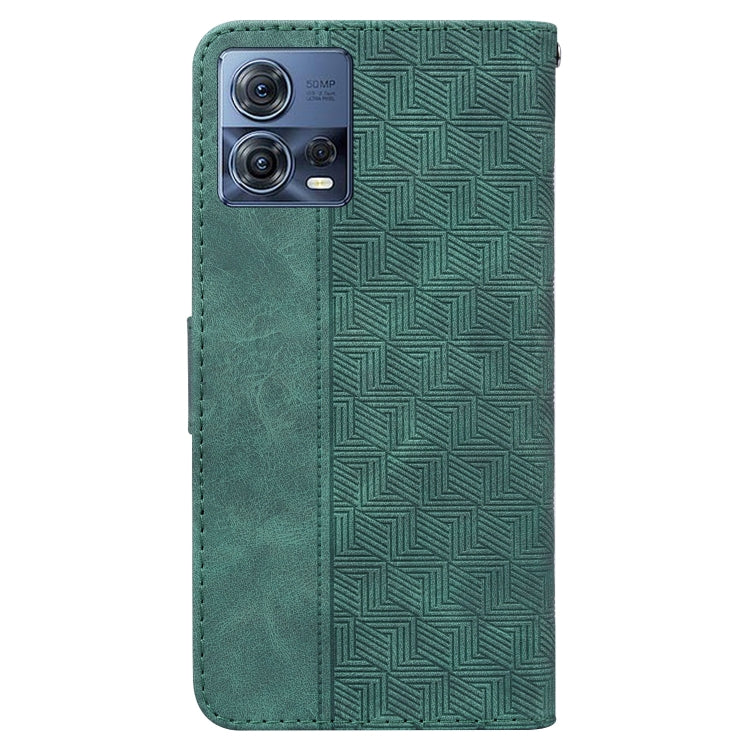 For Motorola Moto S30 Pro 5G / Edge 30 Fusion Geometric Embossed Flip Leather Phone Case