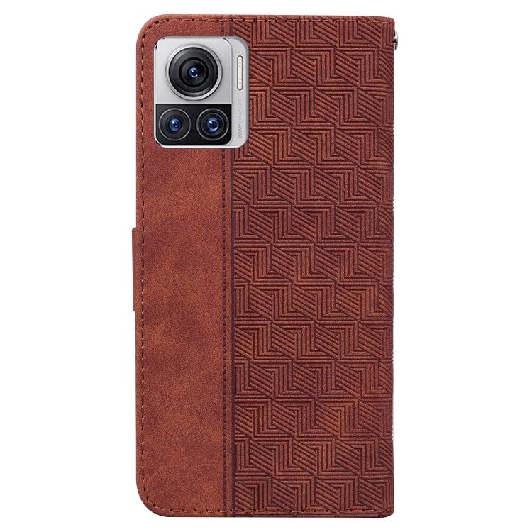 For Motorola Moto X30 Pro 5G / Edge 30 Ultra Geometric Embossed Flip Leather Phone Case