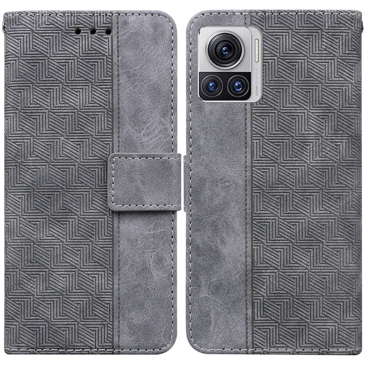 For Motorola Moto X30 Pro 5G / Edge 30 Ultra Geometric Embossed Flip Leather Phone Case