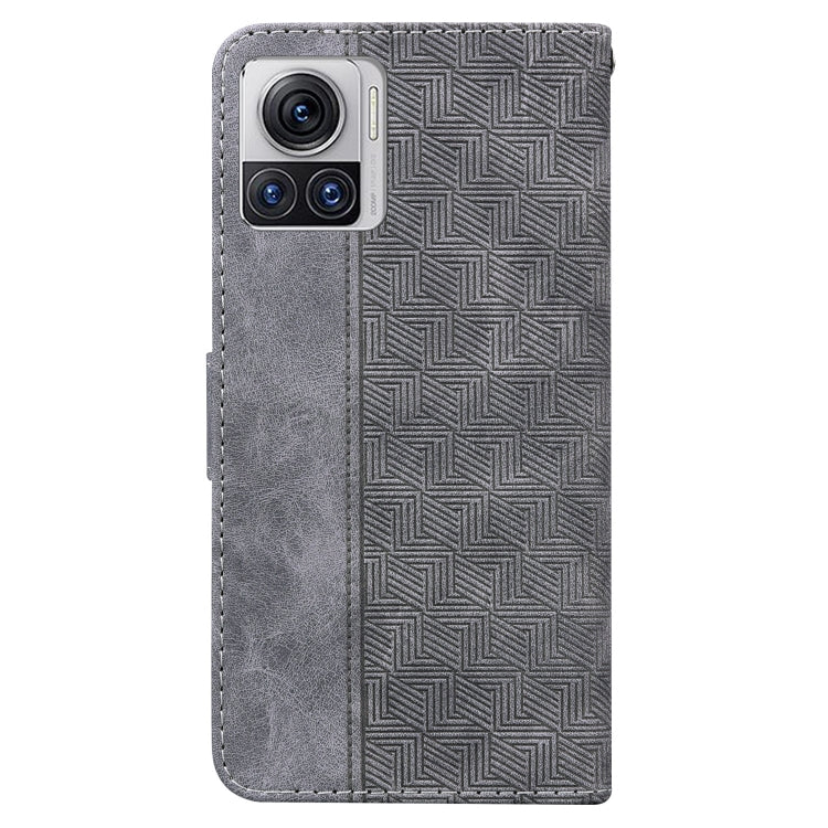For Motorola Moto X30 Pro 5G / Edge 30 Ultra Geometric Embossed Flip Leather Phone Case