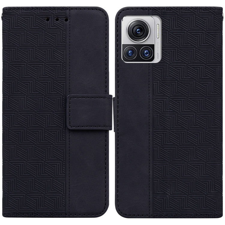 For Motorola Moto X30 Pro 5G / Edge 30 Ultra Geometric Embossed Flip Leather Phone Case